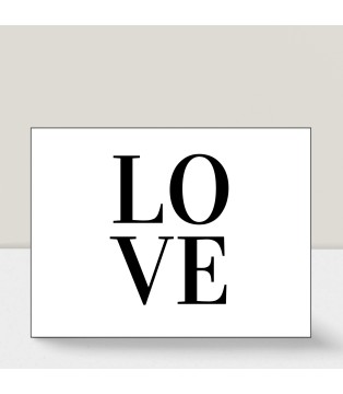 Silver Linings™ 20x25 cm  Black Wood - with motivational phrase: "Love"